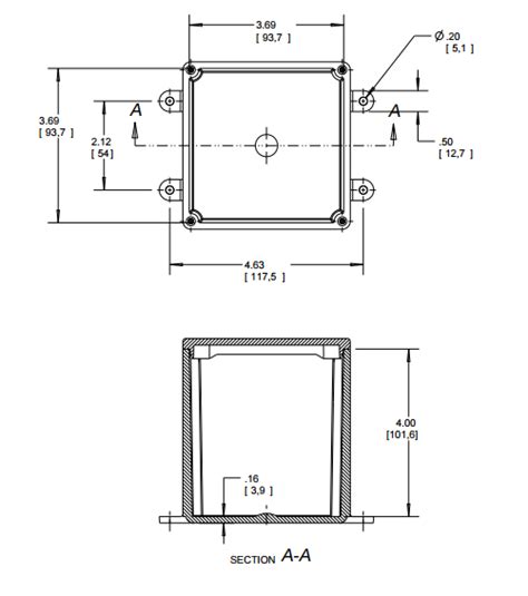 junction box dimensions 4x4|4x4 gang box.